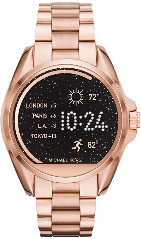 michael kors watch rose gold smartwatch|michael kors mkt5045 smartwatch.